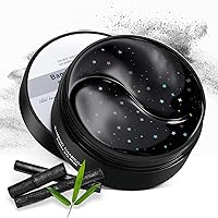 Vista 1 de LAVONE Máscara de ojos, 30 pares de parches de carbón de bambú para debajo de los ojos, productos para el cuidado de la piel para ojeras e