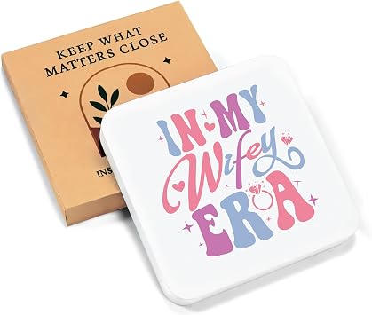 Birthday Gifts for Wife from Husband, In My Wifey Era, Christmas Anniversary Thank You Gifts for Her, Engagement Bridal Shower Wedding Gifts for Women, Wood Box Sign Decor Tabletop & Wall Decoration