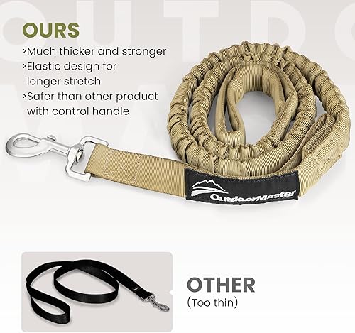 Miniatura 5 de Correa de cuerda elástica para perros Outdoormaster para mayor seguridad y comodidad de su perro