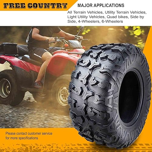 Miniatura 5 de FREE COUNTRY 8PR - Neumáticos prémium para cuatrimotoUTV de 27 x 9 x 12 y 27 x 11 x 12 para Polaris RZR 1000 SS4CrewXP