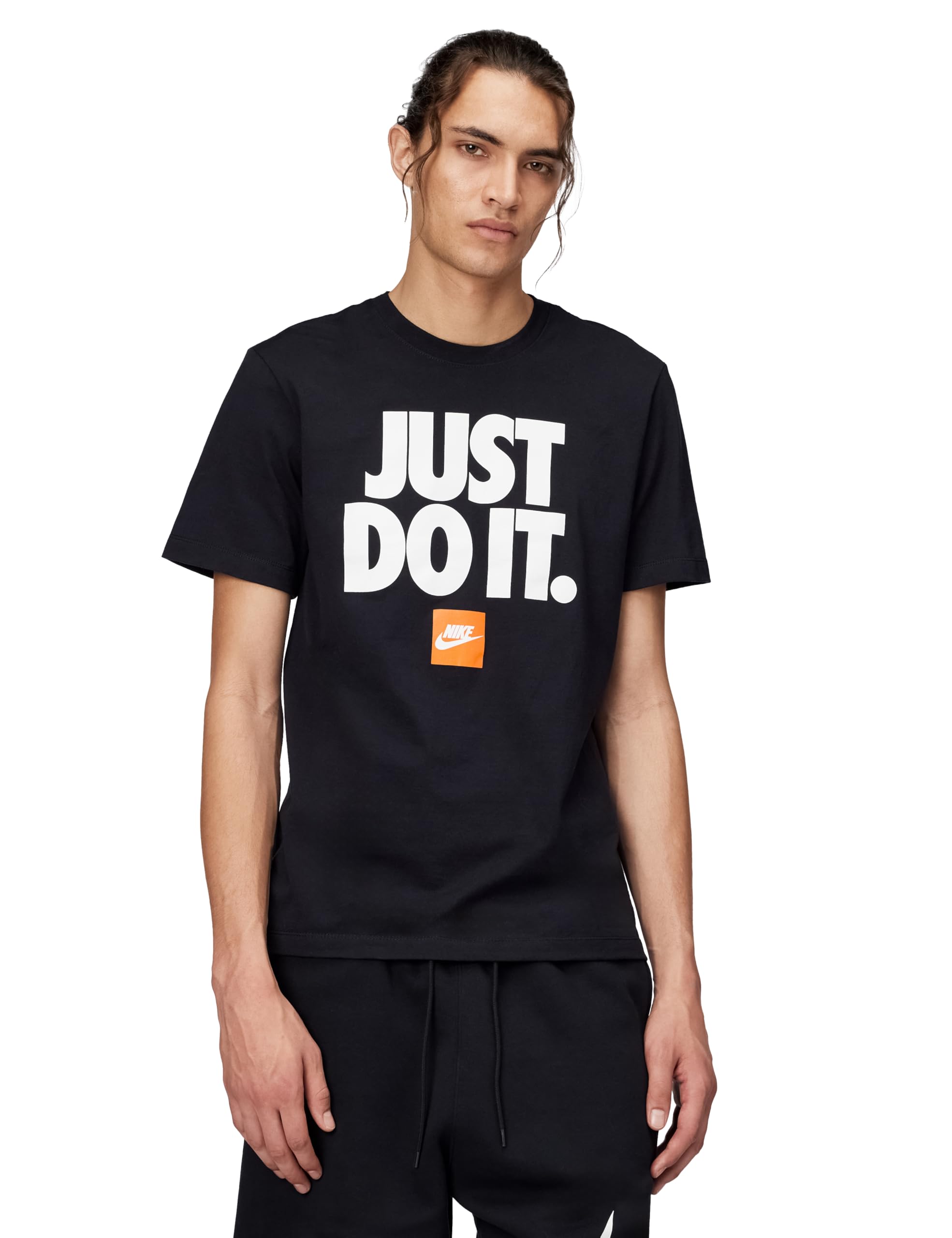 Nike Men's Shirt M NSW Tee Fran JDI Verbiage, Black, DZ2989-​010, S