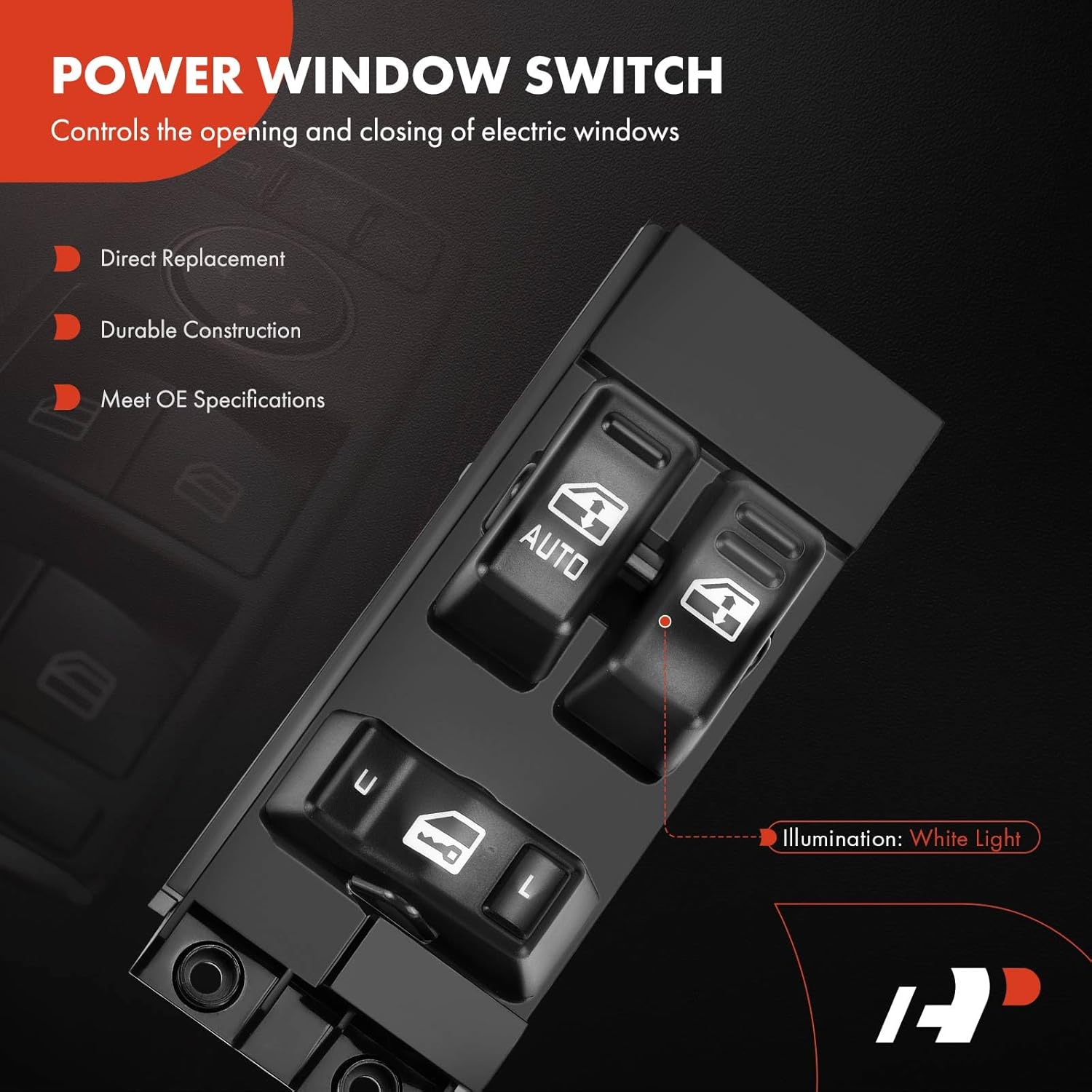 A-Premium Driver Side Master Power Window Switch Compatible with 1999 2000 2001 2002 Chevrolet Silverado & GMC Sierra 1500/2500/3500/2500HD, Replace# 15047637, 19259957