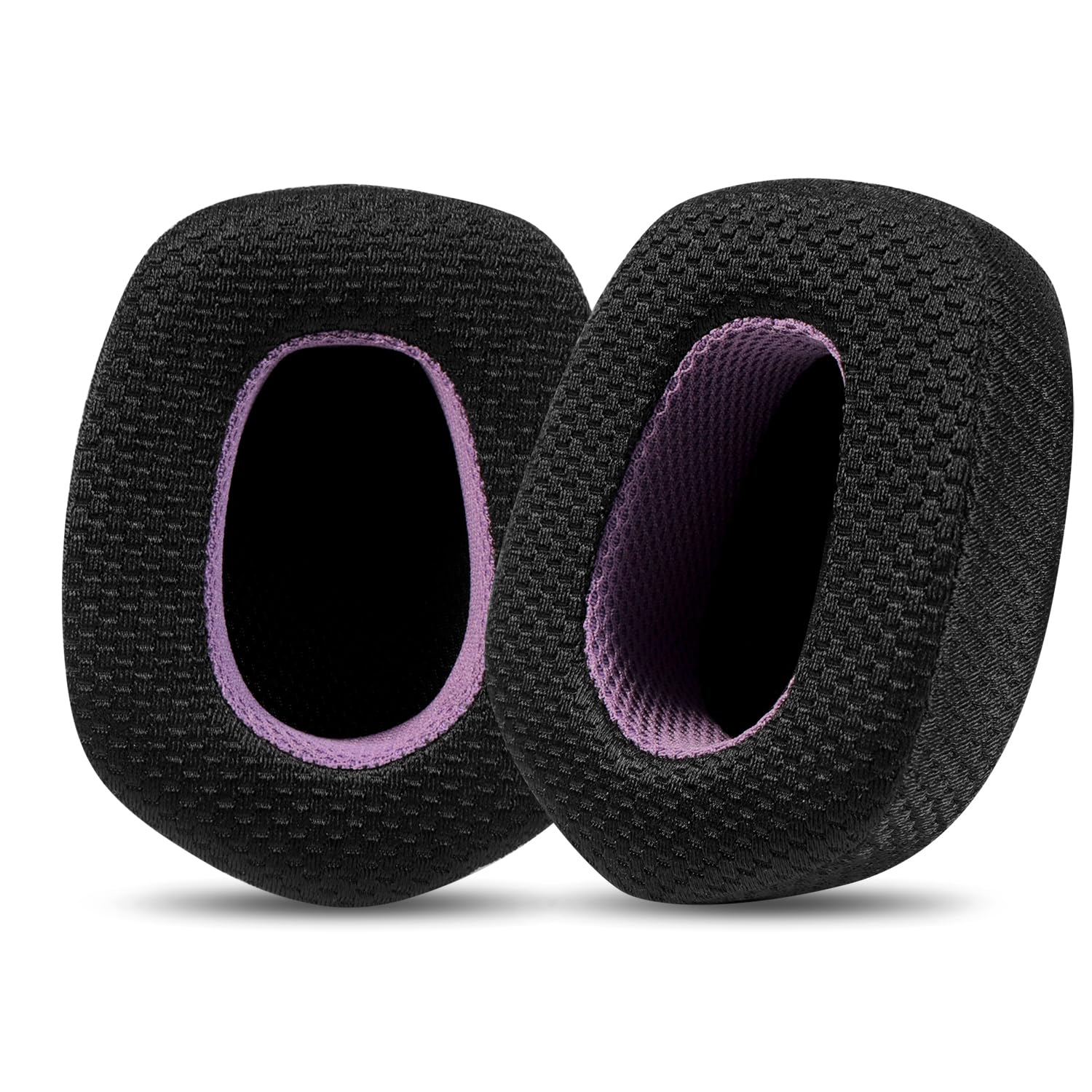 Jomwag Breathable Mesh Replacement Earpads for LOGITECH G733 Headphones - Black/Purple