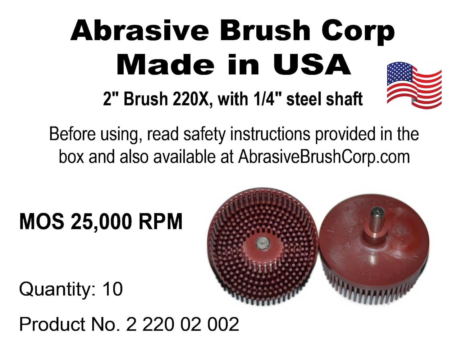 Bristle Disc Abrasive Disc, Red