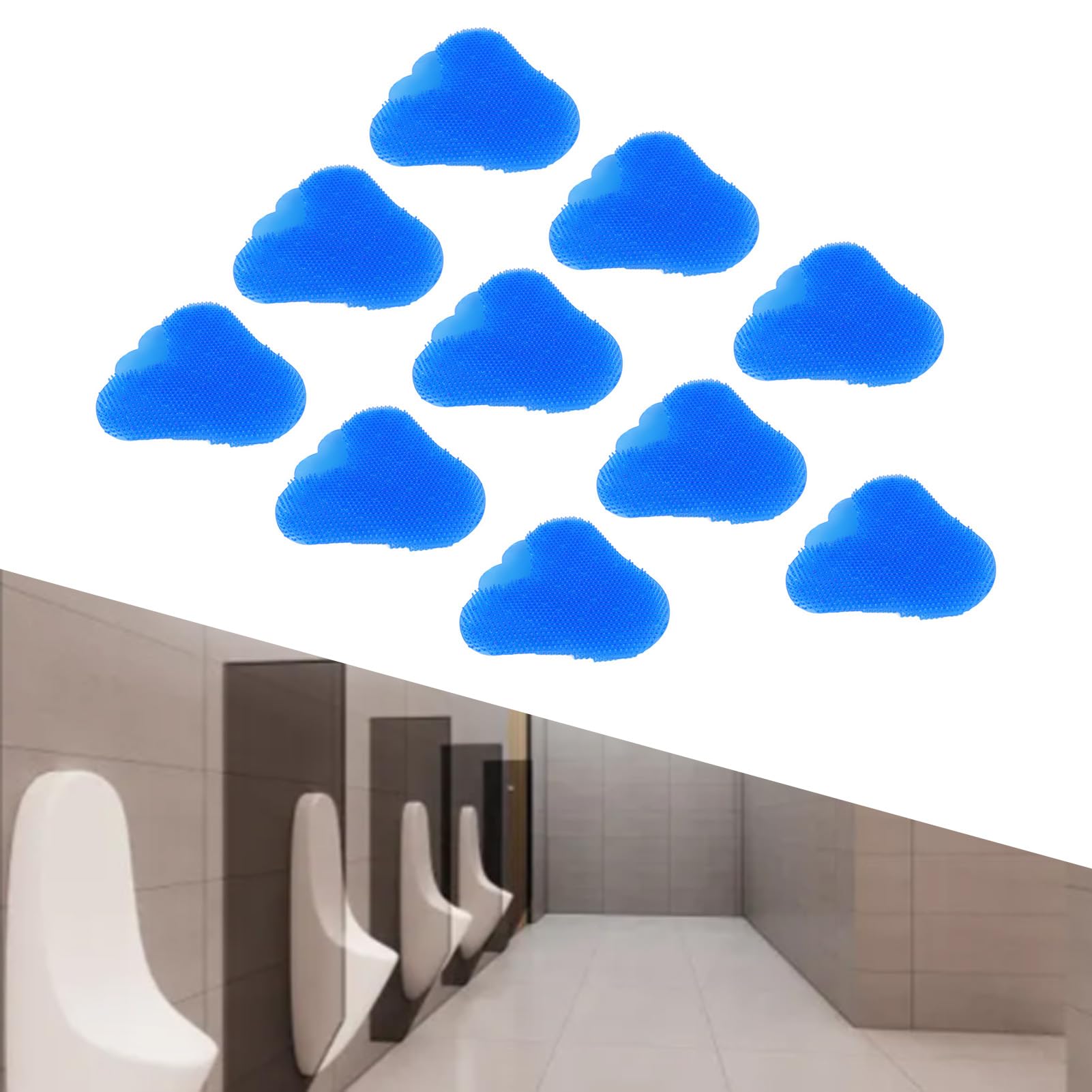 Urinalmatte, Hygienische Blaue Urinalsiebmatte 10