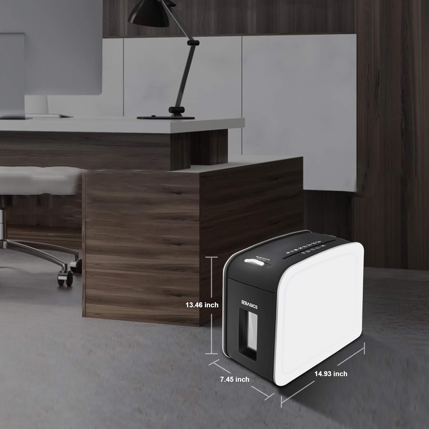 Gеt Dіѕсоunt оƒƒеr EZBASICS 5-Sheet Cross-Cut （Lubricant is not Needed） Paper and Credit Card Shredder with Pullout Basket, 58 dB, White