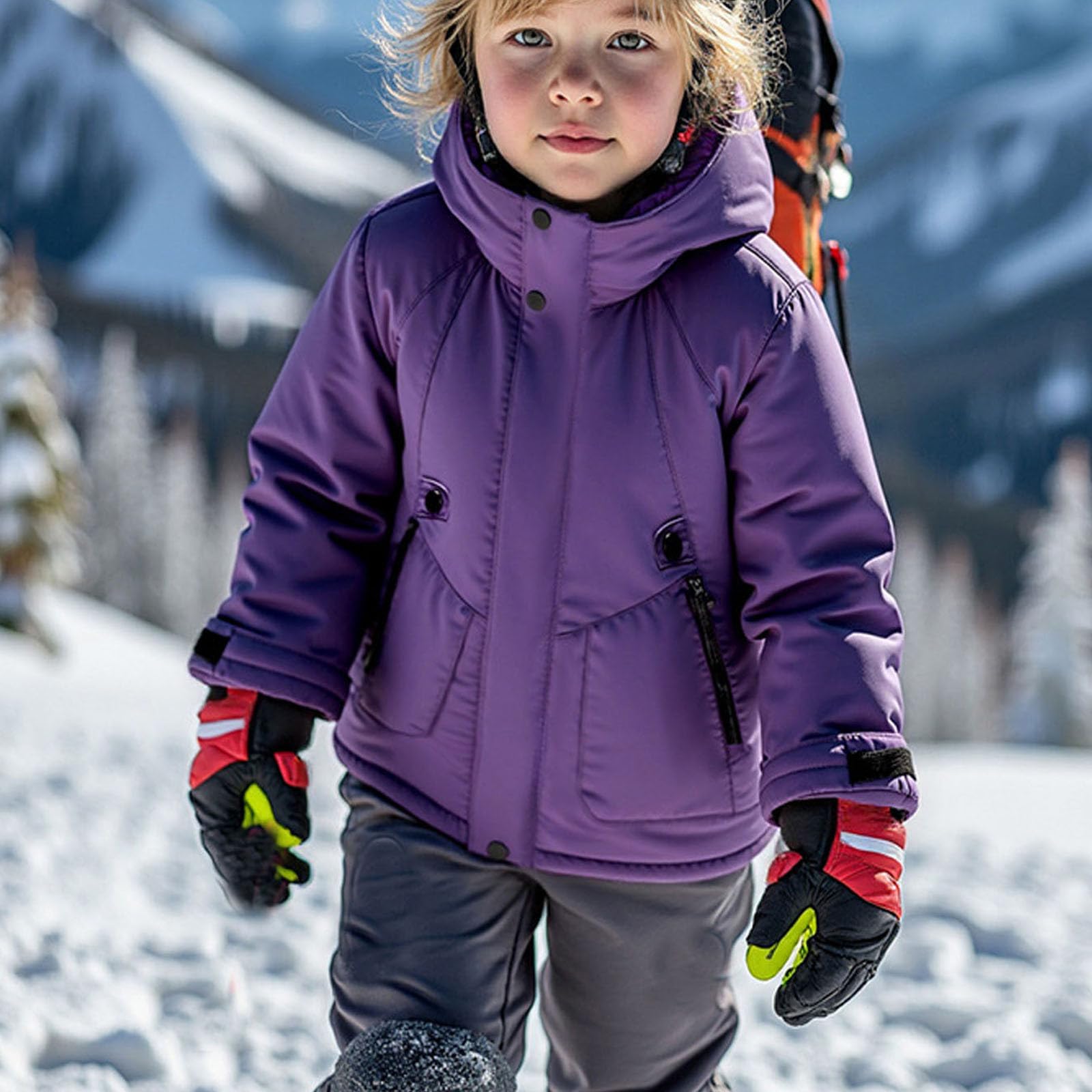 Chaqueta de plumón de invierno, abrigo térmico grueso, ropa exterior para clima frío, niños pequeños, adolescentes, estudiantes, exteriores, uso diario