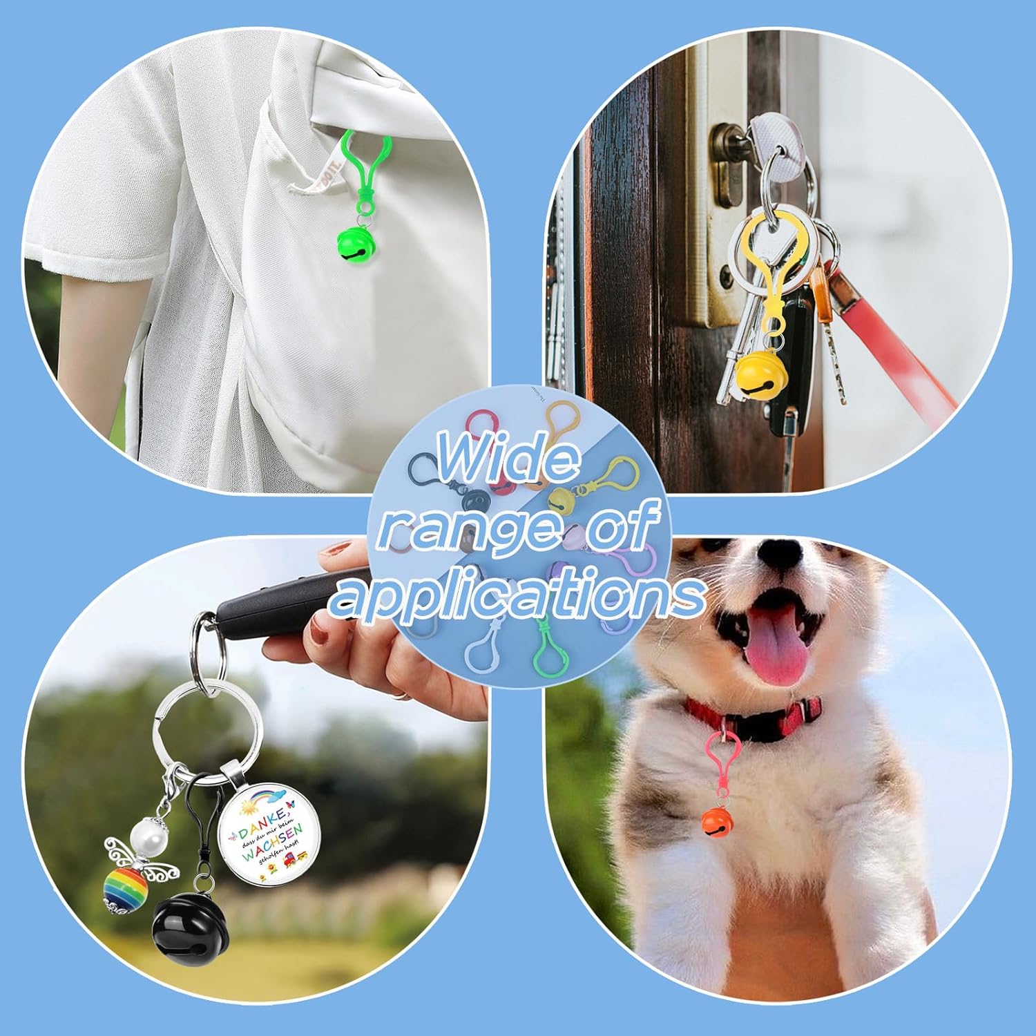 150 Pcs Plastic Keychain Clip Lobster Claw Clasps, Multicolor Lobster Clasp Keychain with Jump Rings, Plastic Keychains for Crafts DIY Handmade, Lanyard Clips and Hooks - Image 7