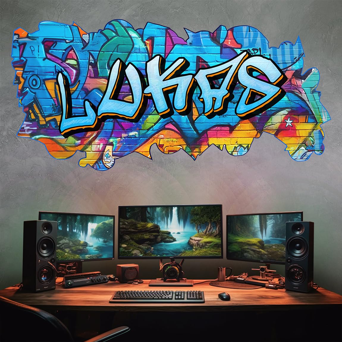 tjapalo® vz79 Graffiti Wandtattoo Graffiti Name Wandtattoo Kinderzimmer Name Bilder personalisiert Jugendzimmer Deko personalisiert Wanddeko Kinderzimmer A vz79
