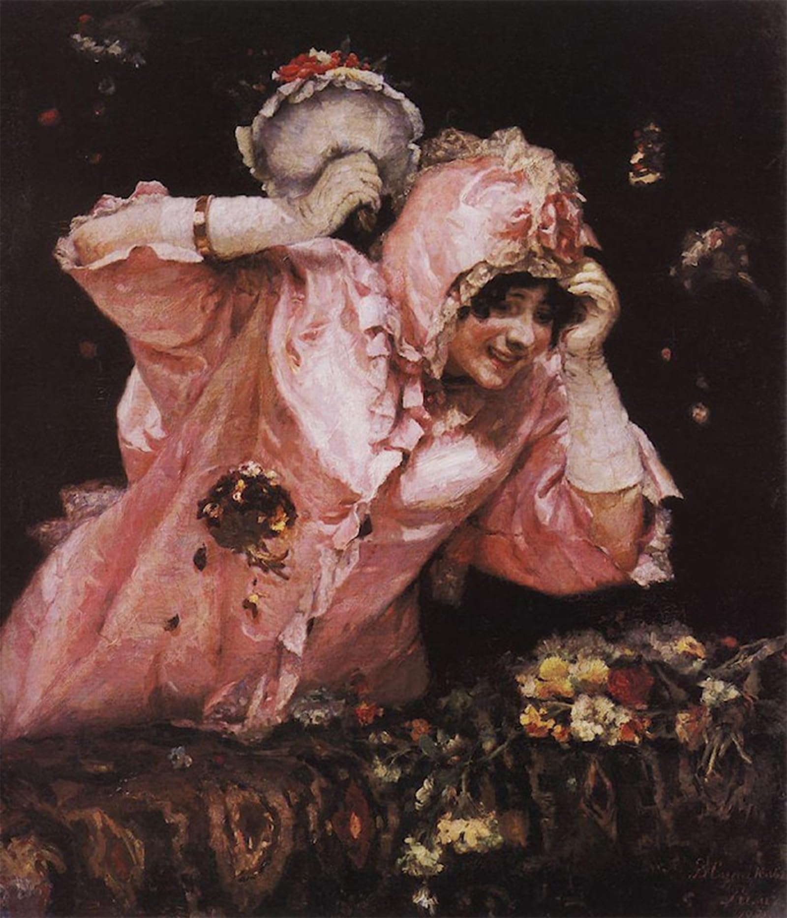 POSTERIIk Vintage Print Pop Art Landscape Artwork Scene From the Roman Carnival Vasily Surikov Art Prints for Office Home Decor 60x90cm