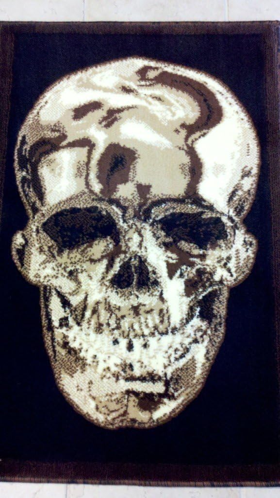 Americana Skull Design Door Mat Rug 2 Ft. X 3 Ft. design #134
