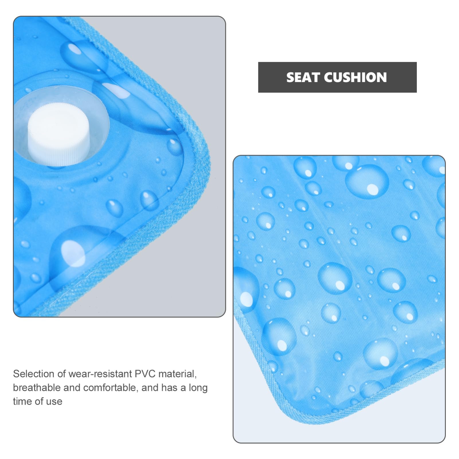 HANABASS Breathable Water Cushion for Summer Cooling Seat Pad Kayak Padded Seat Waterproof Cushions