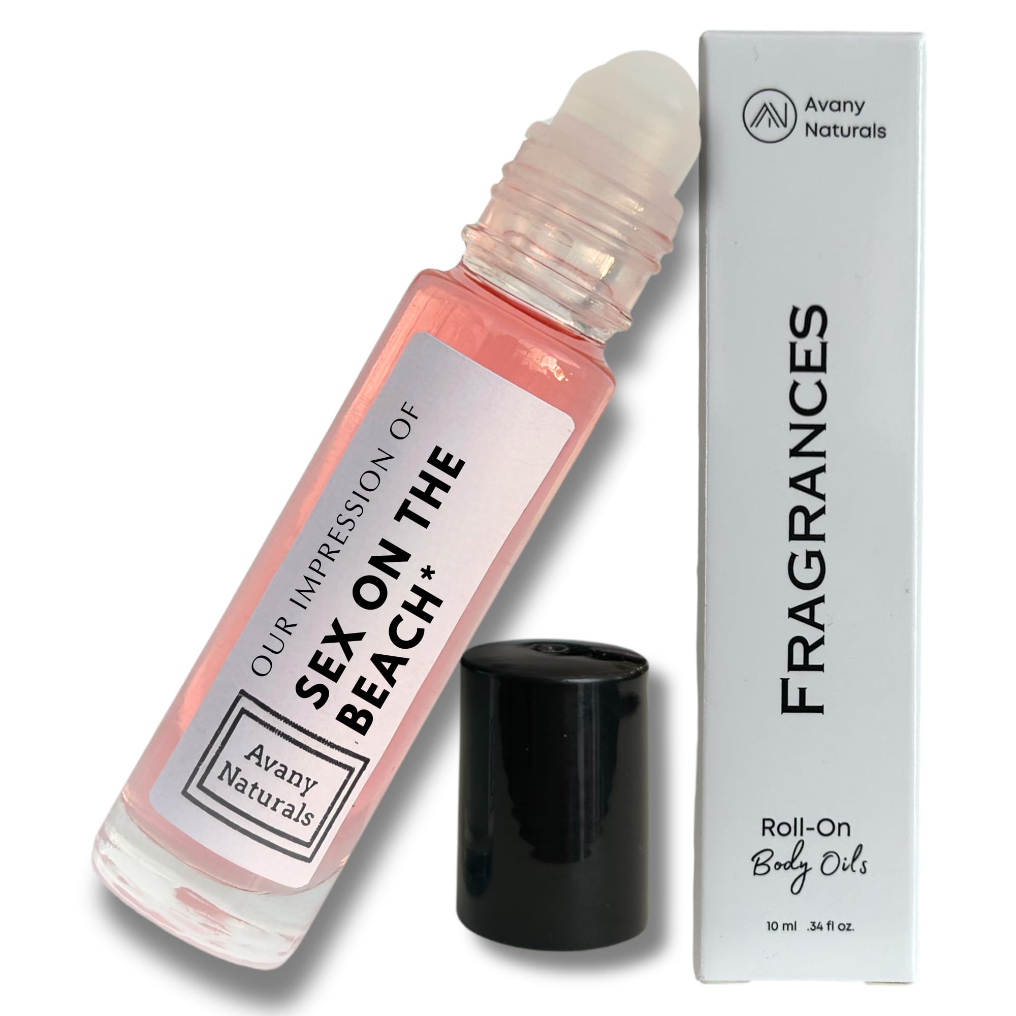 Avany Naturals Sex on the Beach - Scented Body Oils for Women, Roll On Fragrance Samples, Small Travel Size Perfume, Purse Accessories (Sex On The