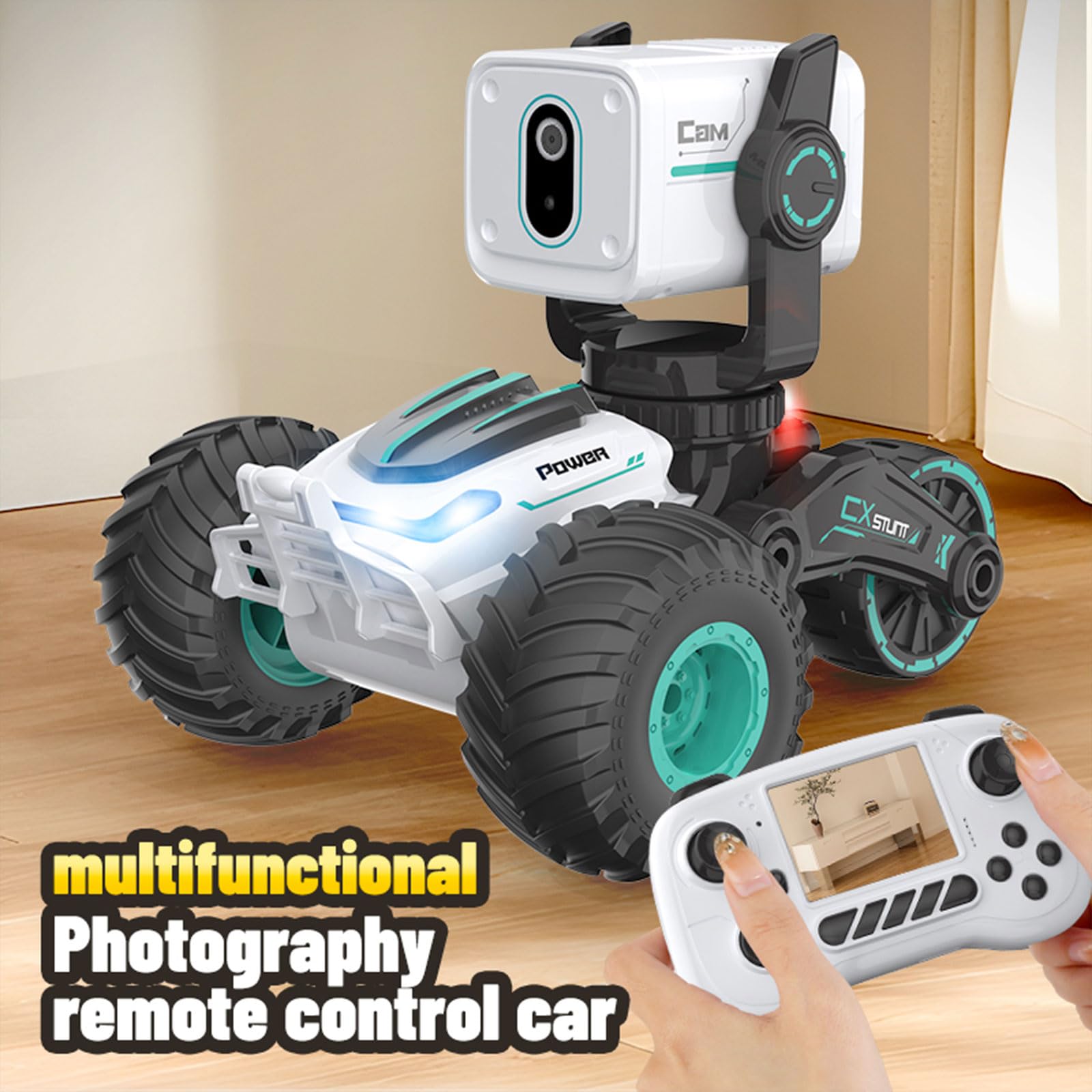 Auto a per Bambini Macchina Fotografica 720P Video in Reale Camion da Rotante Auto acrobatica per Sport Giocattolo Conversazione Video 720P a
