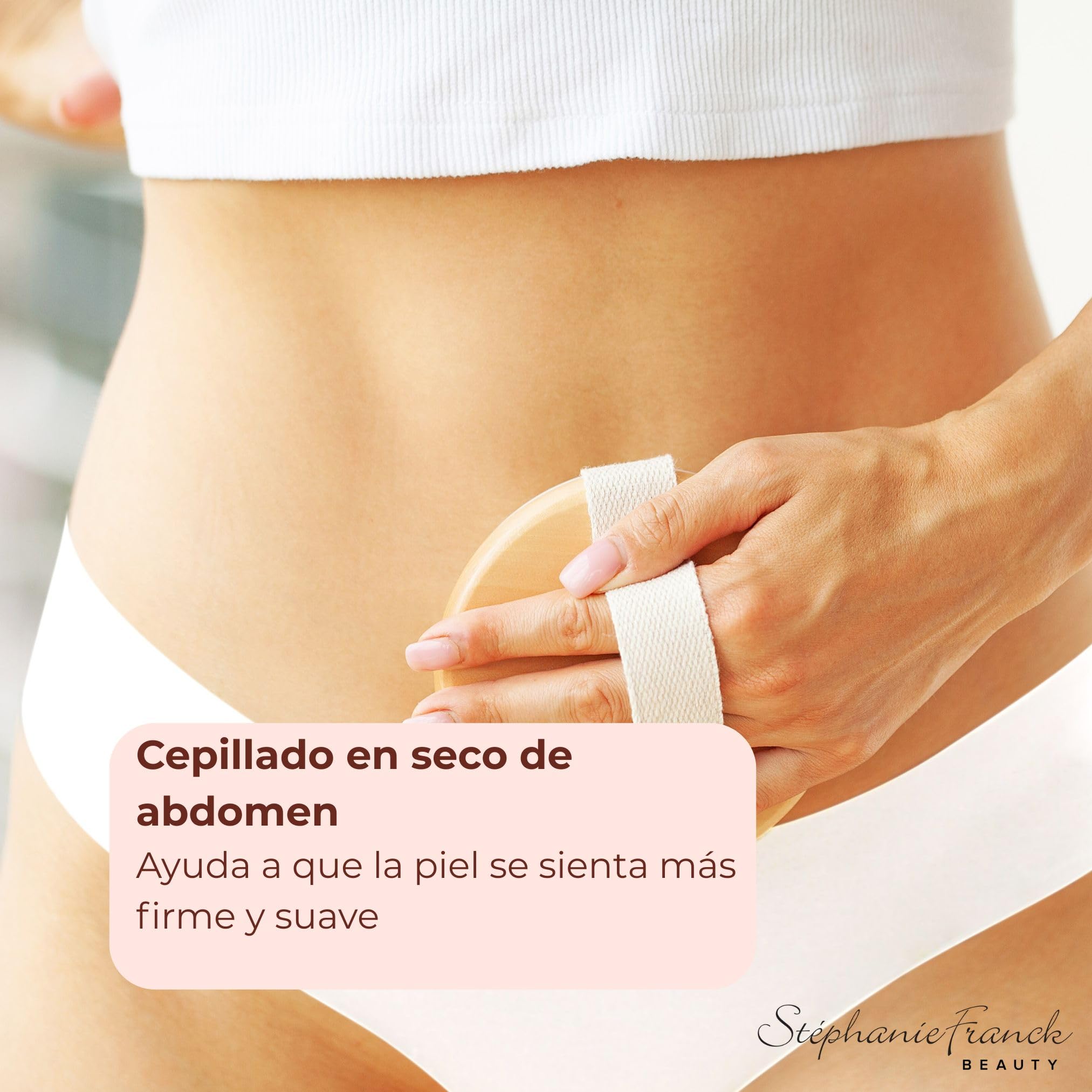 Set de Cepillado en Seco: Cepillo Corporal + Cepillo Facial Firme – Drenaje Linfático y Exfoliación Natural – Regalo de Bienestar para Mujer