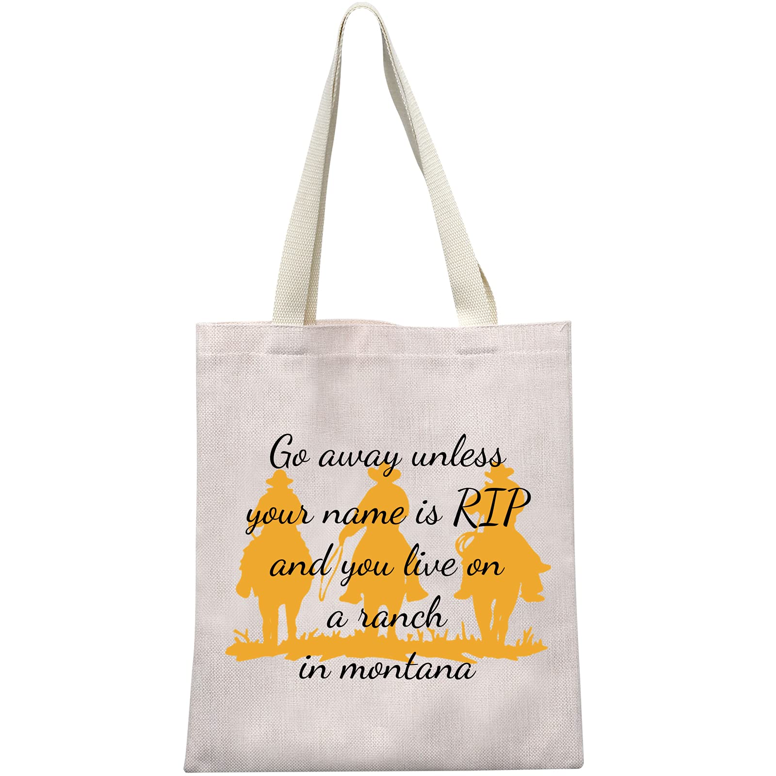 Rip Wheeler Inspired Gift Dutton Ranch Makeup Bag Beth Dutton and Rip Wheeler Fans Gift, Unless Your Name is Rip Tote Bag, 32*37,