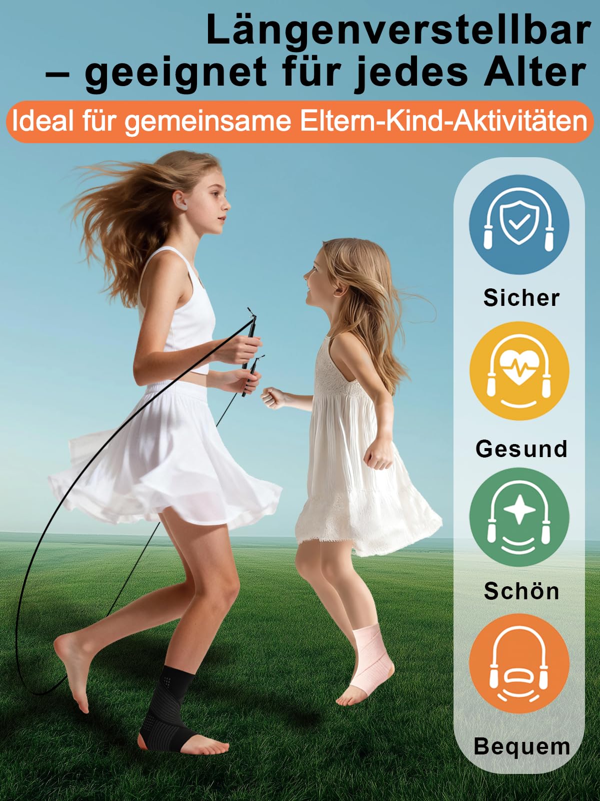 Zosilong 2.8M Verstellbare Springseil Erwachsene Fitness, Springseil für Alle Größen & Körpertypen, Hochwertiges Metall, Speed Rope für Fitness & Ausdauer & Seilspringen Training, für Herren/Damen - 5