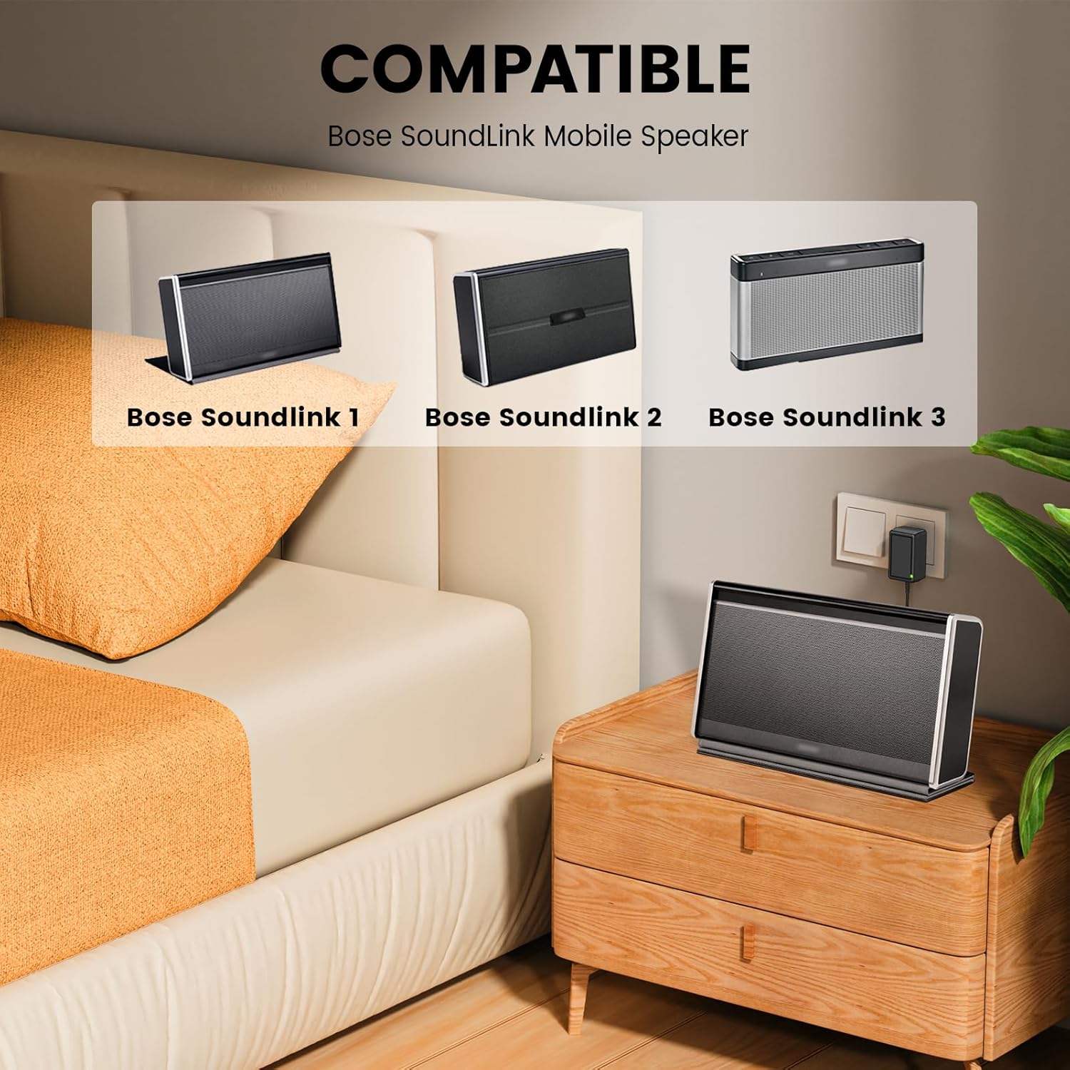 17~20V Speaker Charger for Bose Soundlink I II III 1 2 3 Replacement Wireless Mobile Speaker 369946-1300 306386-101 404600 414255 S024R Compatible with Bose Soundlink Charger - Image 2