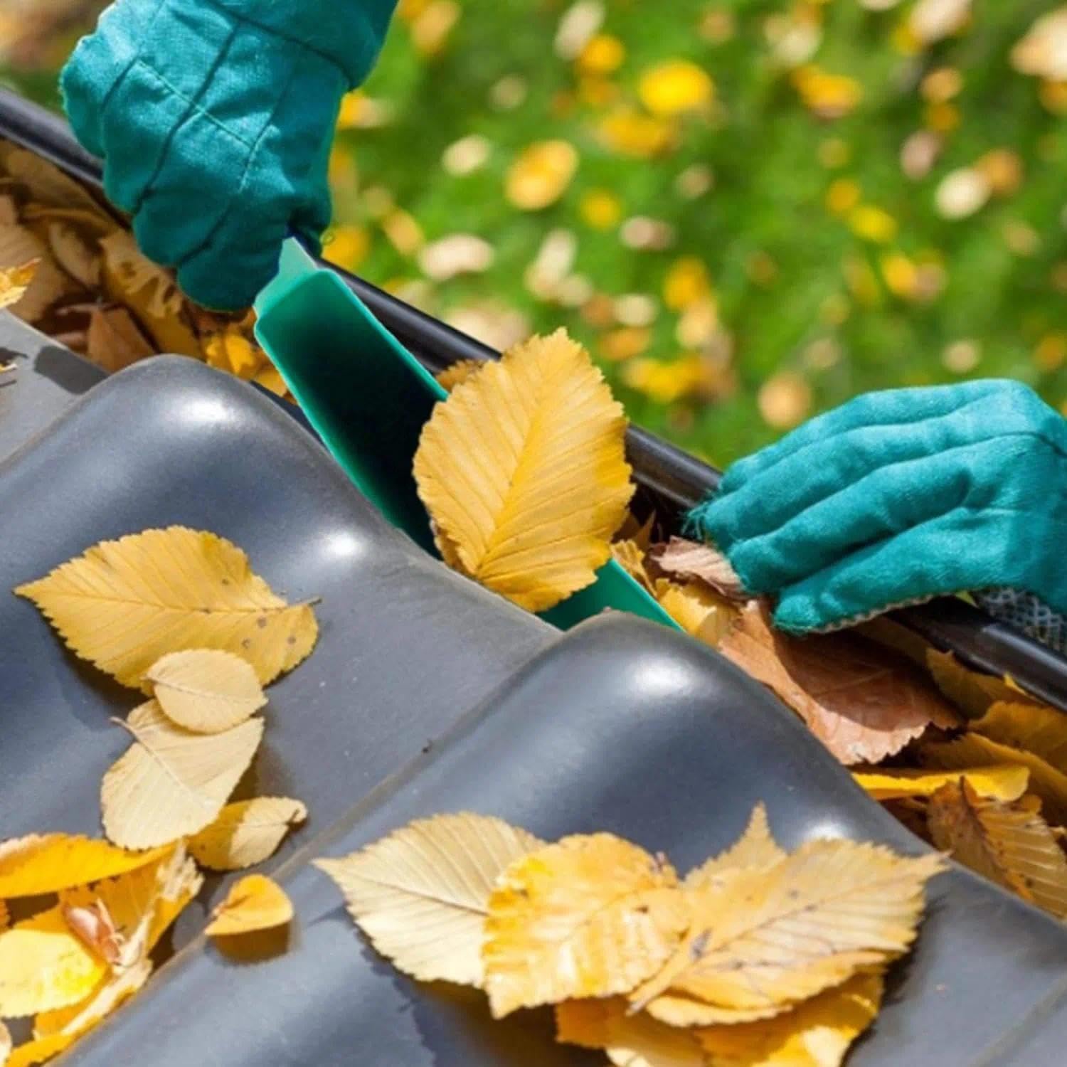 Pala per grondaia, pala da giardino, piccola pala per grondaie, in plastica, per uso domestico, per grondaie, efficace detergente per grondaie pulite