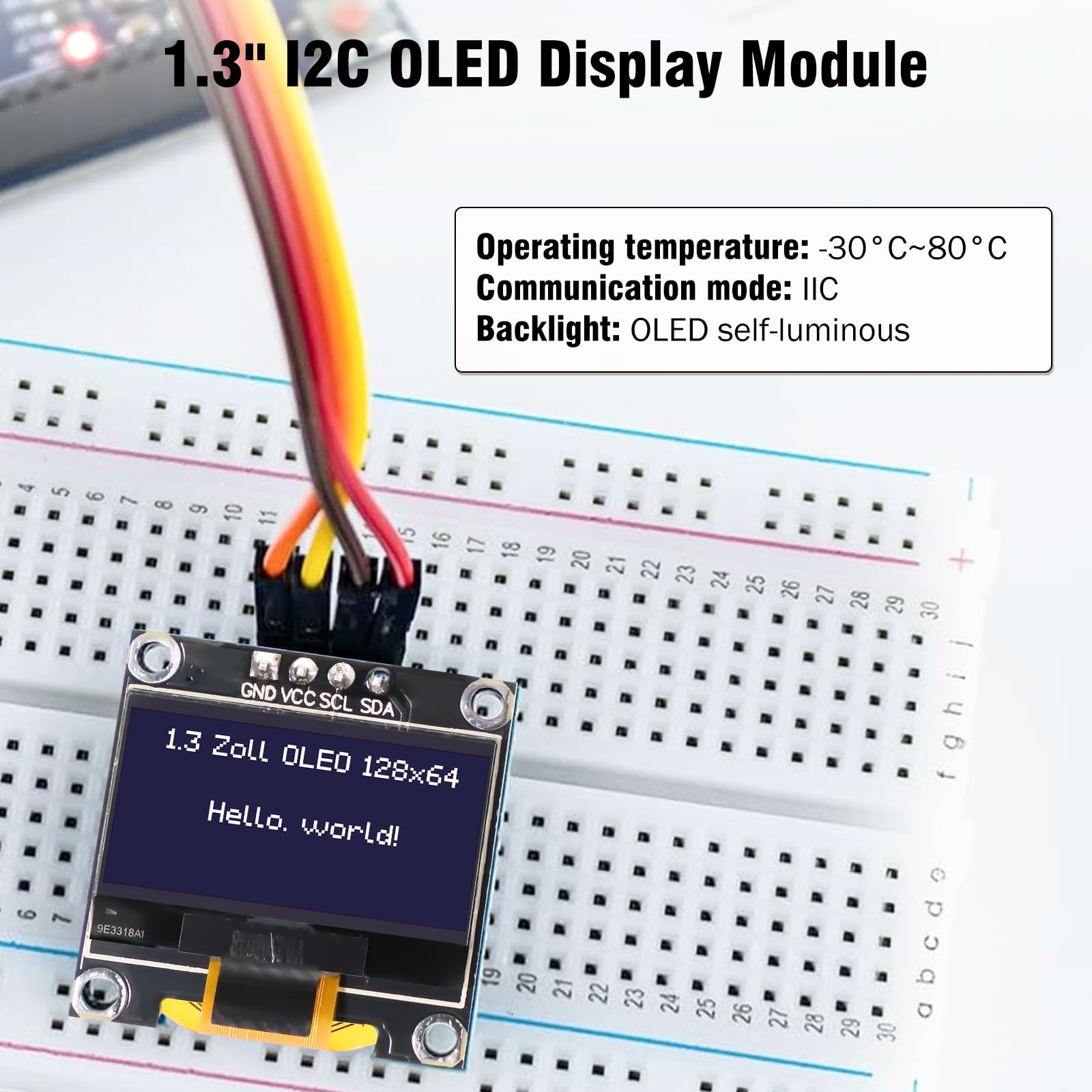 DIY Electronics Screen 1.3 Inch White SPI 128x64 OLED Display Module ...