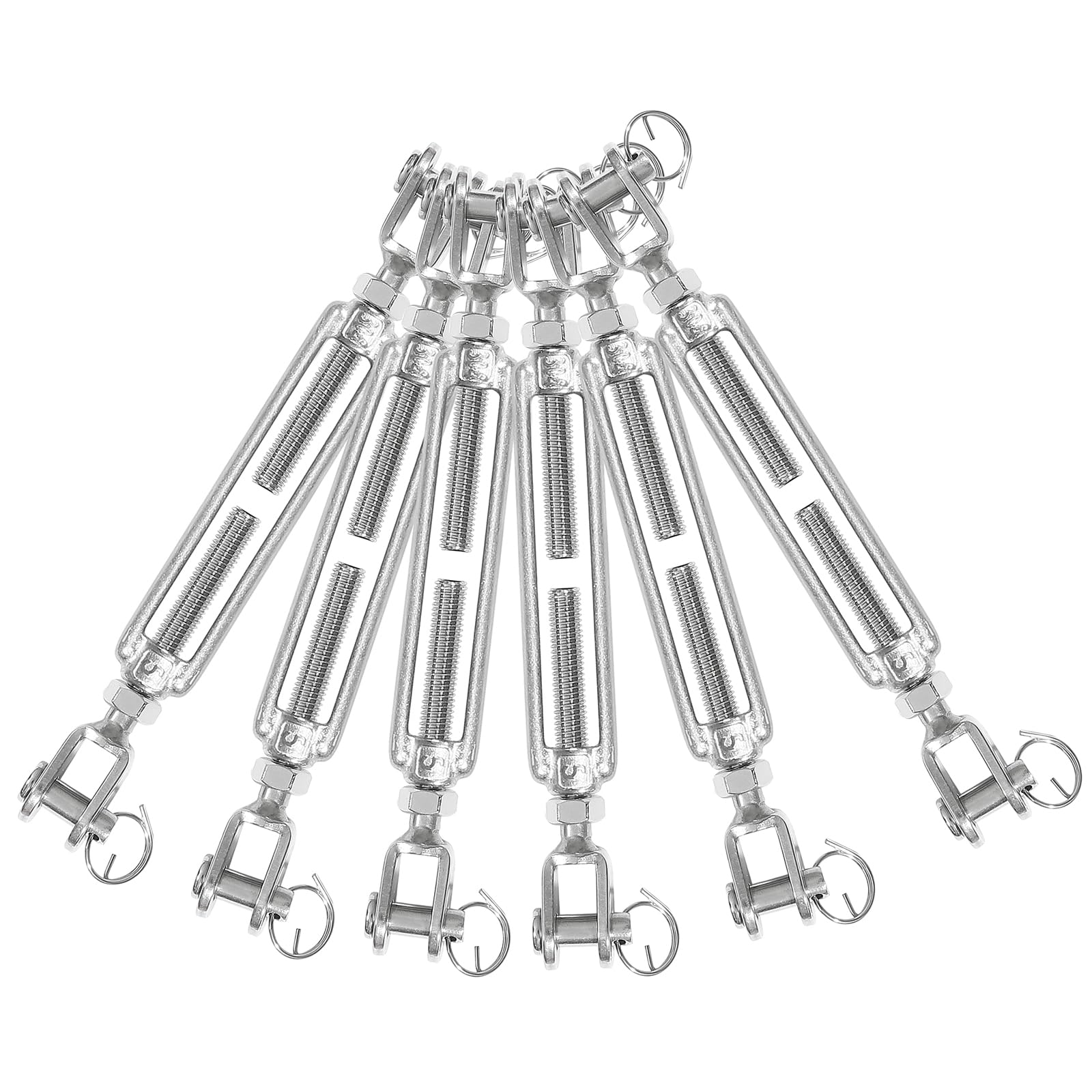 Stainless Steel Turnbuckles - 6 Pack M6 -16