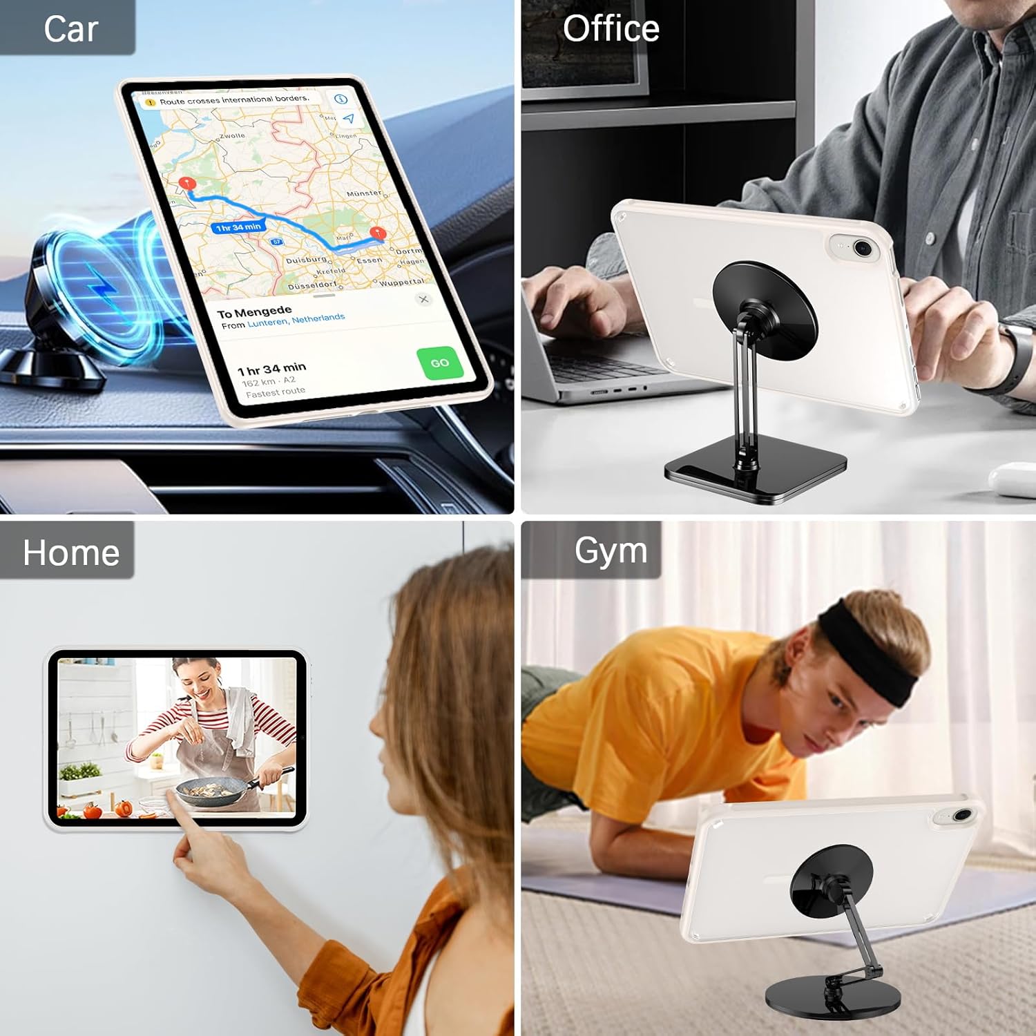 Telaso for iPad mini 7 A17 Pro 2024/iPad Mini 6 2021 8.3 Inch iPad mini 7th/6th Gen Magnetic Case, Translucent Matte Back Soft TPU Bumper Protective Case for iPad mini 7/Mini 6, Stone (Starlight) - Image 3