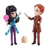 Wizarding World Harry Potter, Magical Minis Cho Chang and George Weasley Figure Set with 2 Doll Accessories, Kids Toys for Ages 6 and up