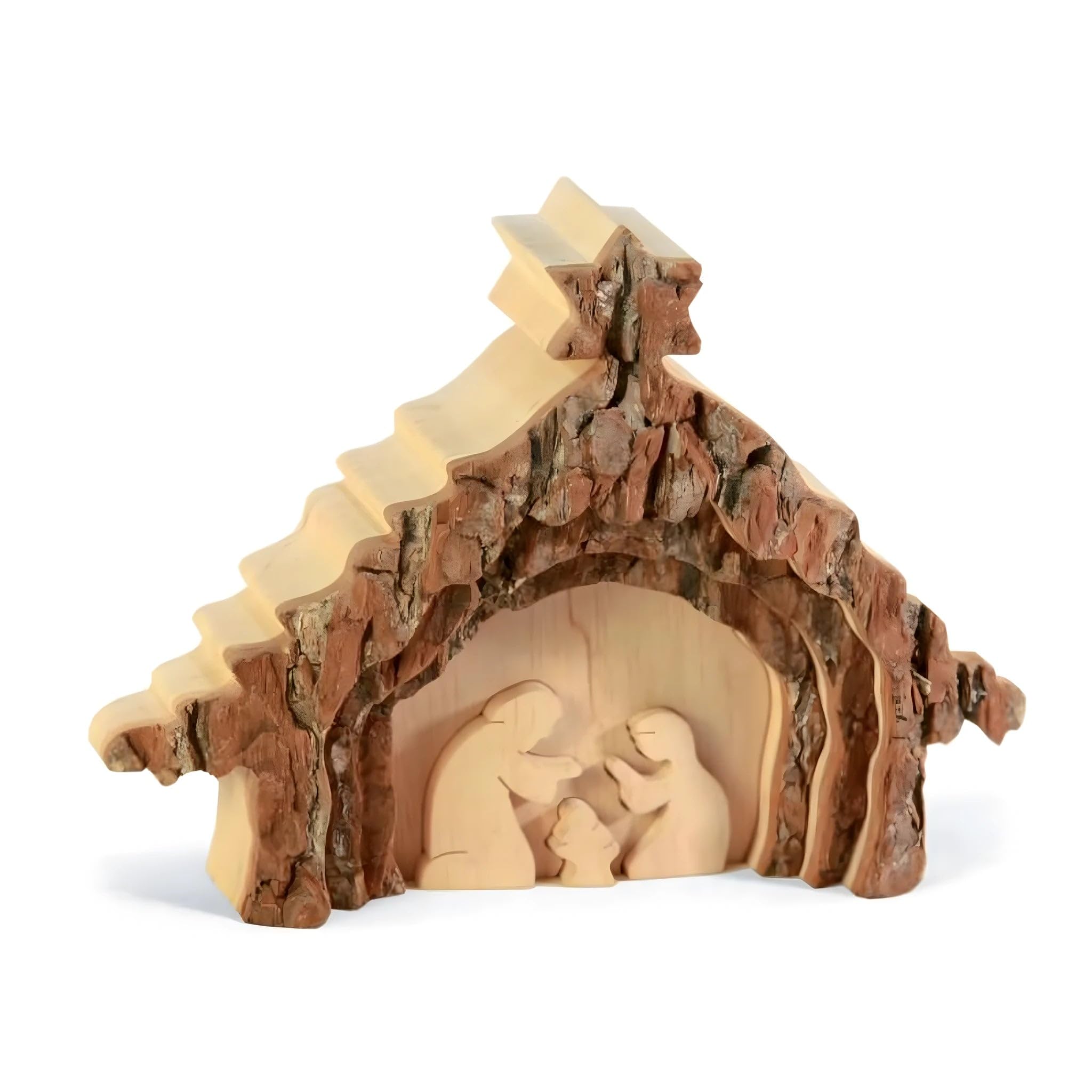 Nativity Scene wood 8 x 4 inch – Dolfi