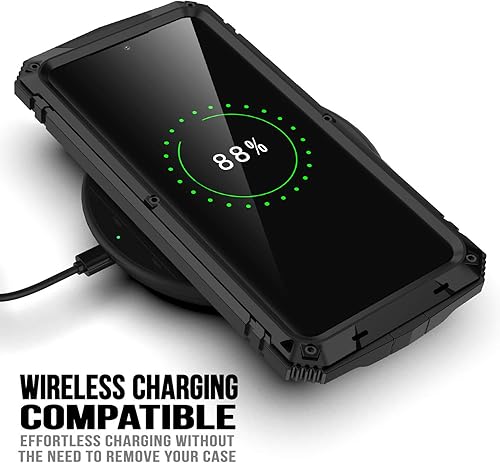 Miniatura 2 de Carcasa para Samsung Galaxy S21 Ultra de metal con protector de pantalla integrado, duradero, resistente a los golpes, a prueba de caídas, para S21