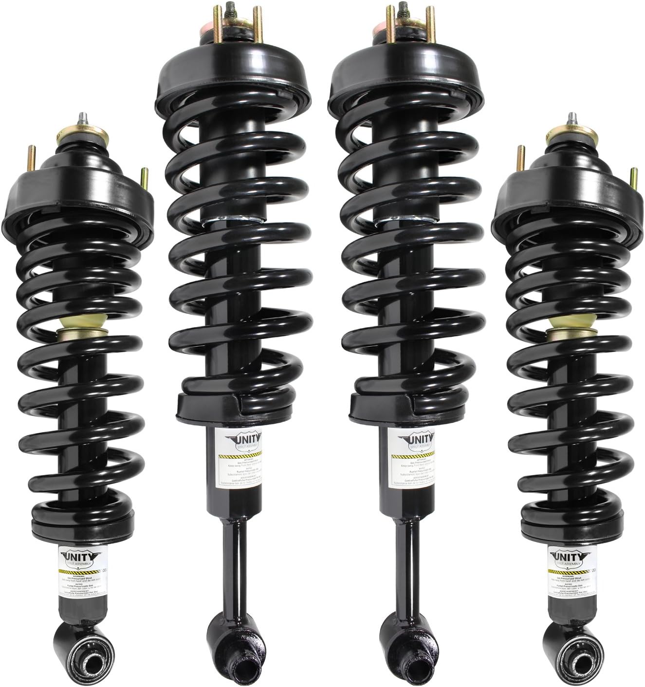 UNITY AUTOMOTIVE 4-11200-15060-001 4 Wheel Complete Strut Assembly Kit 2004-2005 Ford Explorer