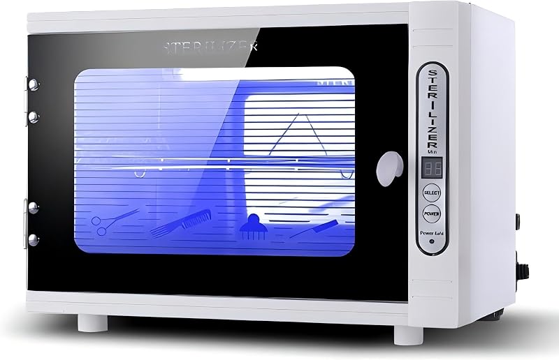Nail Tool Sterilizers UV 12L Lighting Autoclave Machine for Labs, Salons & Home