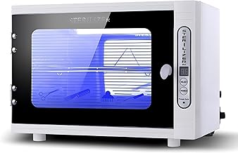 Nail Tool Sterilizers UV 12L Lighting Autoclave Machine for Labs, Salons & Home