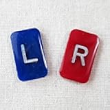 X-Ray Markers - Clear Epoxy Resin with Lead Letters L & R - NO Initials - Large Rectangle Generic Markers Include Extra Strength Adhesive Strips - Reusable & Washable