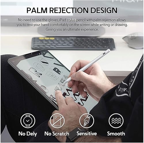 Miniatura 6 de Lápiz óptico para iPad con sensibilidad a la inclinación y rechazo de palma, lápiz activo compatible con Apple iPad Pro de 11/12.9 pulgadas, iPad