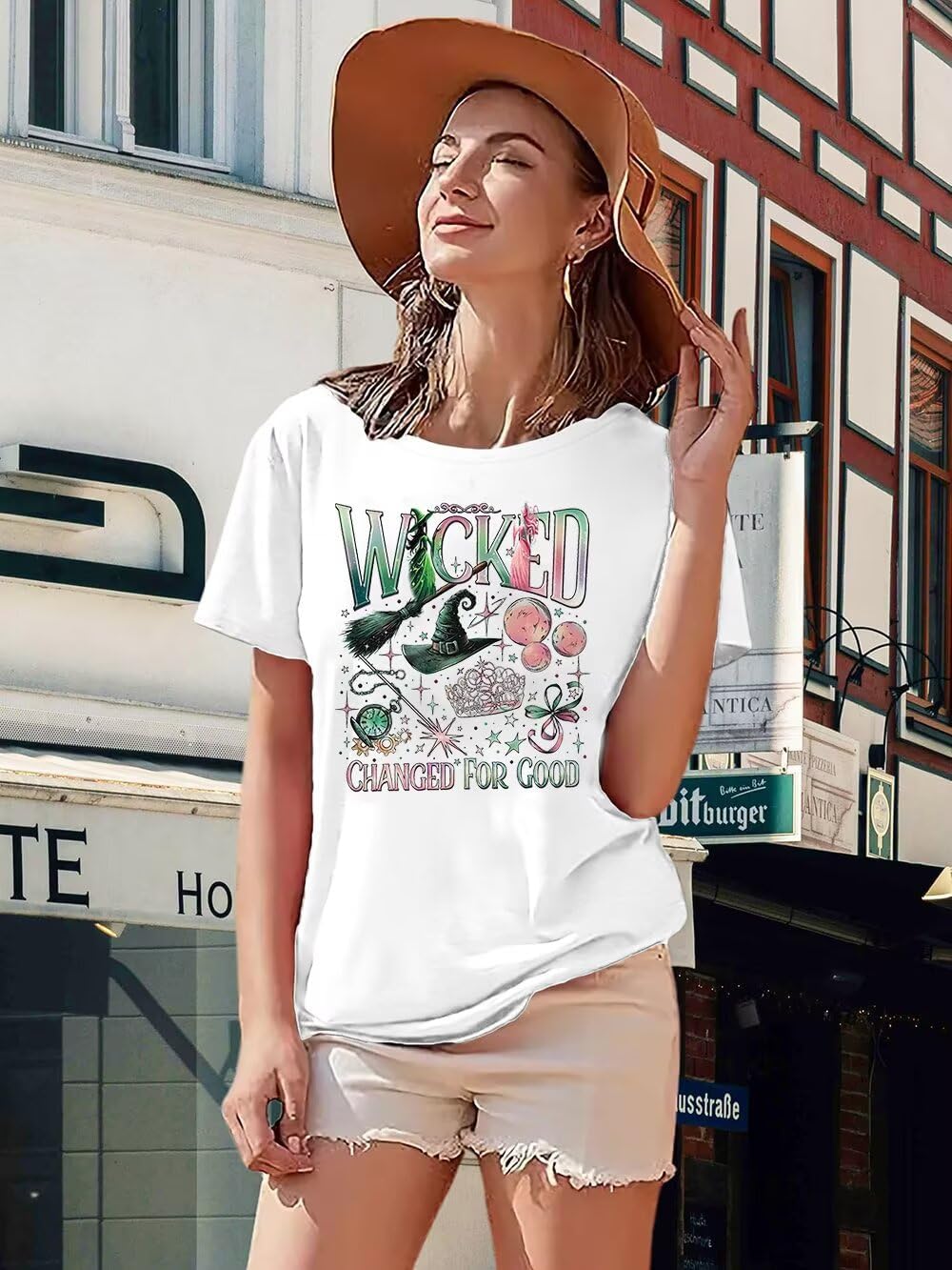 Musical Shirt Women Changed for Good Witch and Princess Shirts Musical Movie Fan Gifts Tee Casual Short Sleeve Tops - Image 2