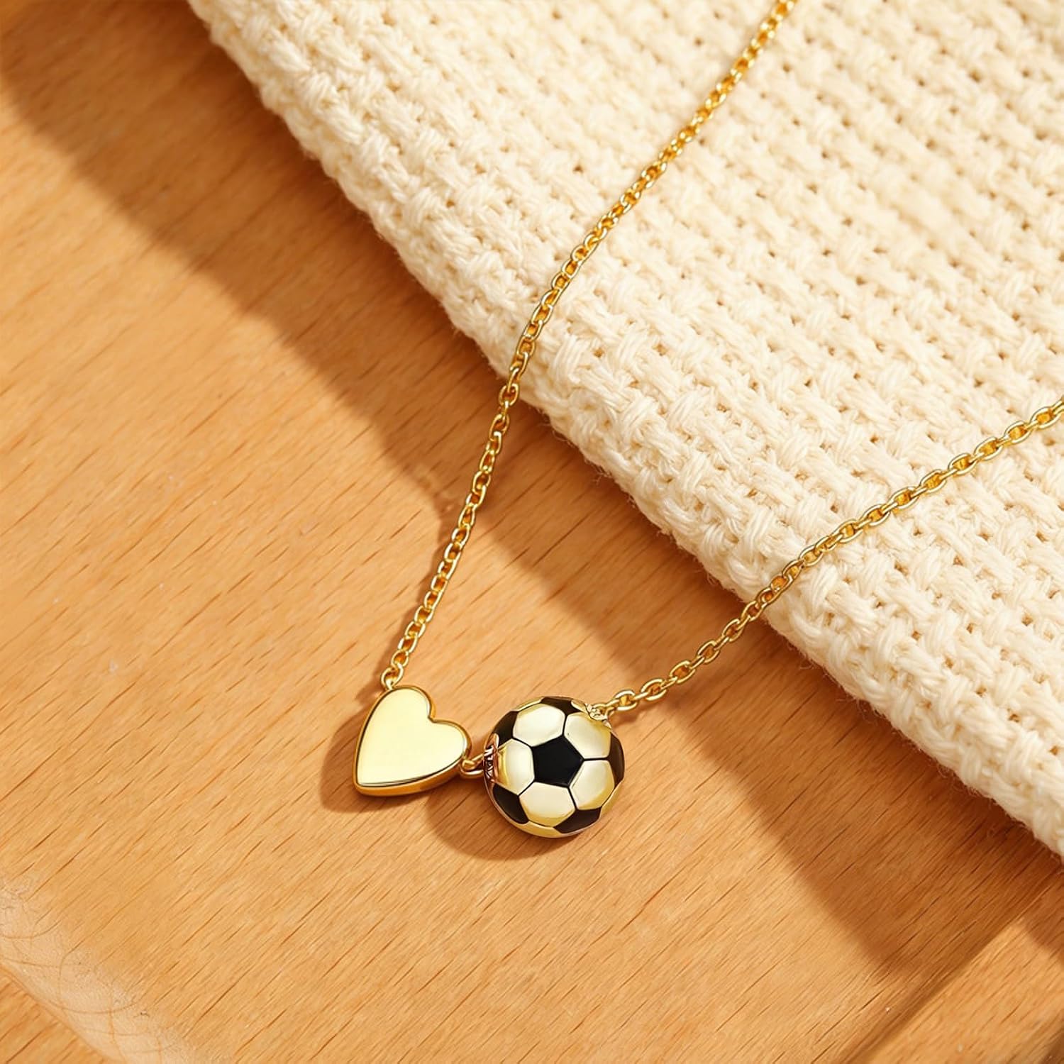 World Cup Sports Necklace for Unisex, Soccer Softball Volleyball Basketball Charm Necklace, Adjustable Athletic Jewelry Gift for Players Fans