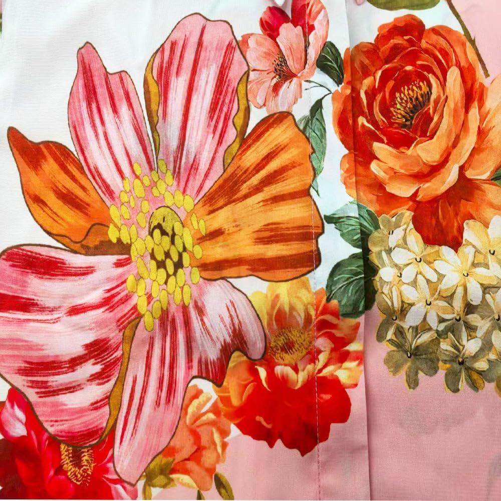 Women Outfits Sets Casual Floral Button Down Shirt Wide Leg Pants Beach Sexy Matching Loungewear Workout Sets - Image 6