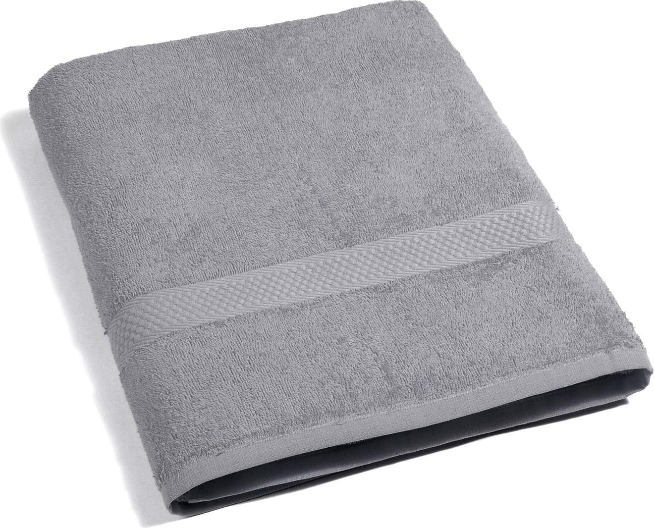 Caleffi - Telo Doccia, 100% Cotone Idrofilo, 100x150 cm, Colore Perla, Modello Minorca