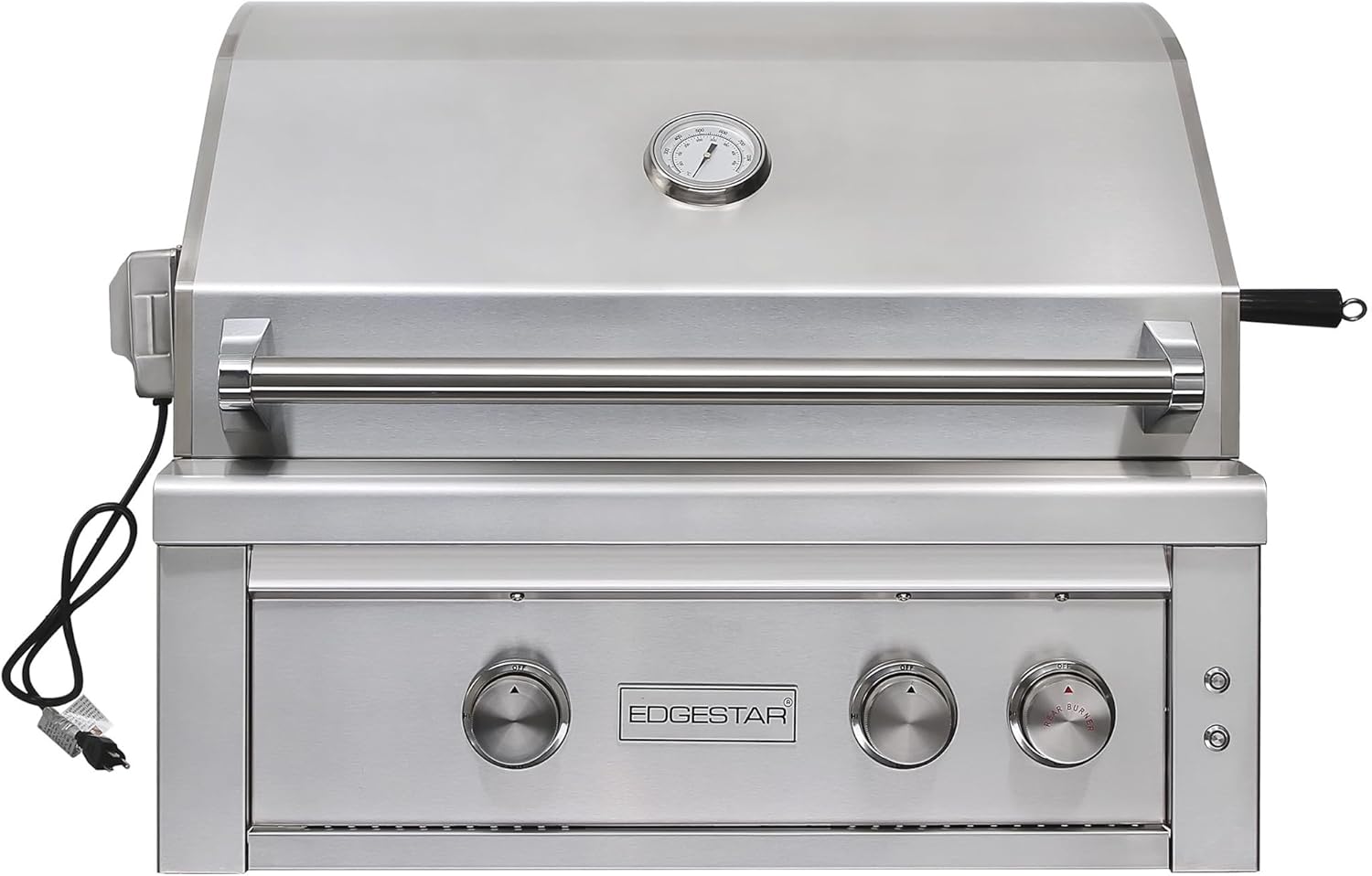 EdgeStar GRL300IBNG 60000 BTU 30 Inch Wide Natural Gas Built-In Grill with Rotisserie and LED Lighting