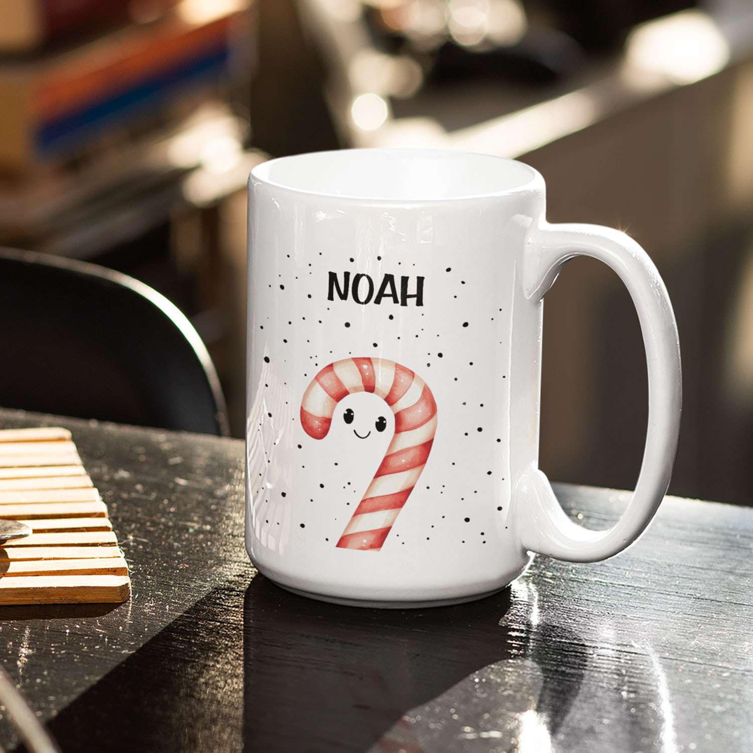 Amazon.com: Candy Cane Mug With Personalized Name, Festive Holiday Candy  Character Coffee Cup, Customized Christmas Themed Accent Mug, Gift For Kids  Adults, Custom Candy Cane Design Cup 11oz 15oz : Home &