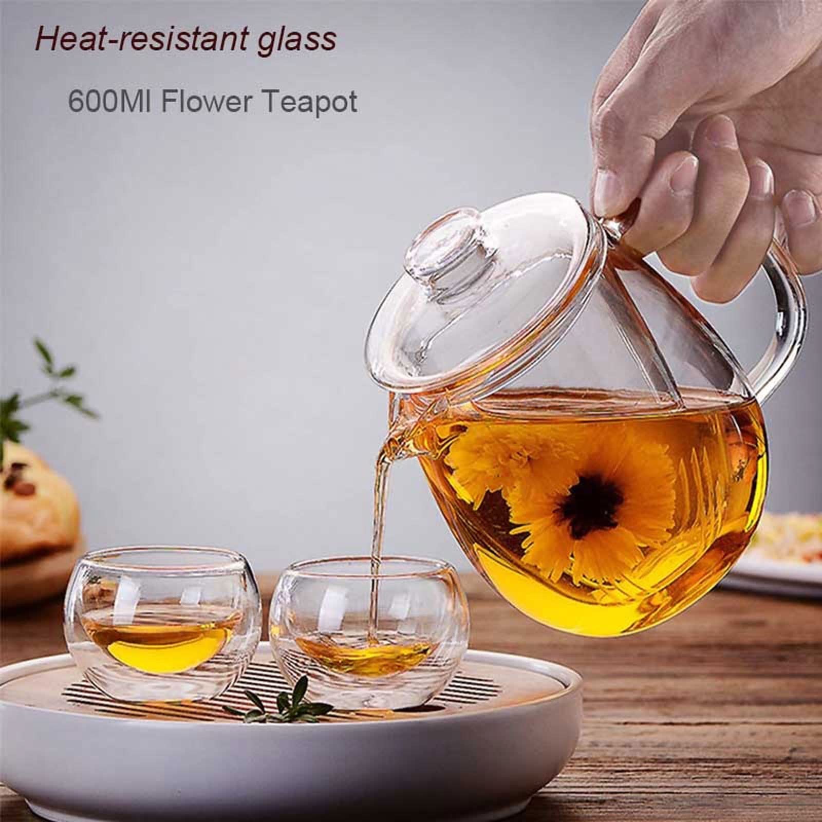 Czajnik 600 ml szklany czajniczek do herbaty, żaroodporny szklany czajniczek z filtrem, czajnik Puer, zaparzacz do herbaty, kubek biurowy, herbata Kung Fu