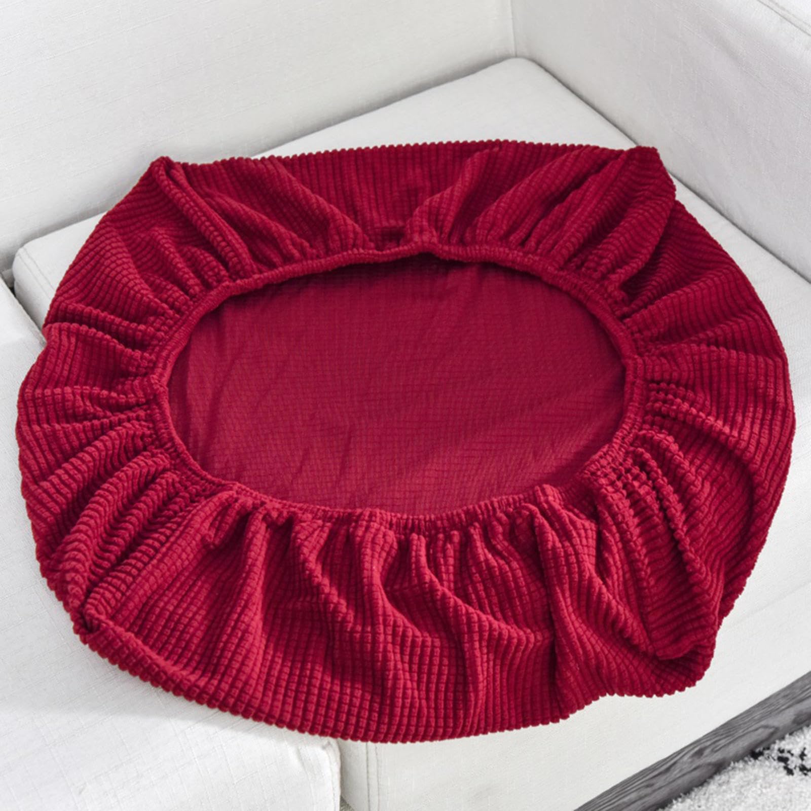 Sofa Cushion Covers Replacement,Stretch Sofa Seat Cover,1 2 3 4 Seater Highly Elastic Sofa Slipcovers for Living Room,L Shaped Corner Couch Seat Cover for Individual Cushion,Red-2seat(100-125cm)