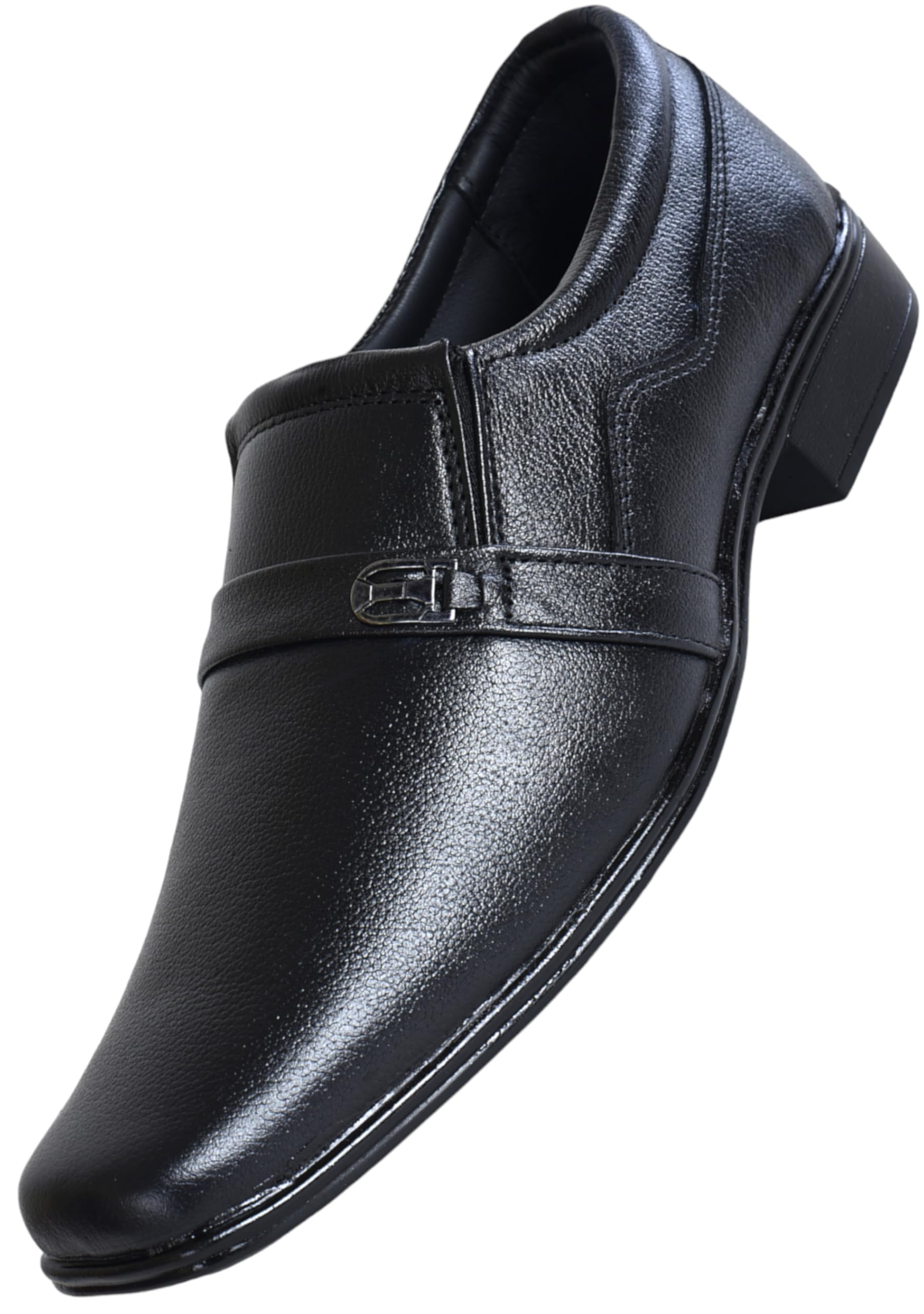 NEULY Mens Leather Pull On Formal Shoe | Casual Shoe | Office Shoe for Men-BB7Q-13BK-7 Black (B0C9DF8LZ6) Amazon Price History, Amazon Price Tracker