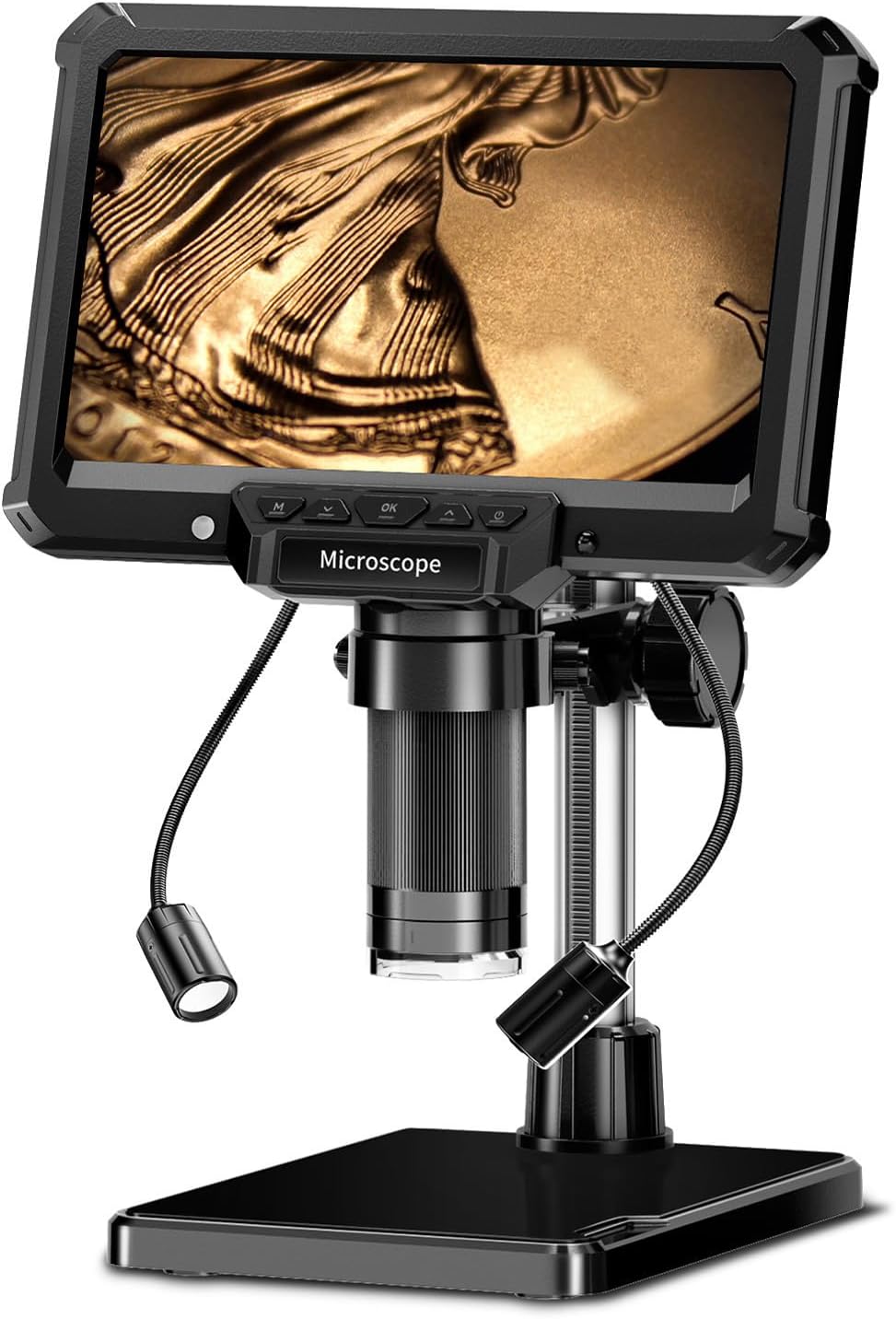 – Jiawu Portable 1080P HD Microscope Camera with 7" Screen, USB Digital Microscope 1000X Magnification, Ideal for Detailed Study, 32GB SD Card Included