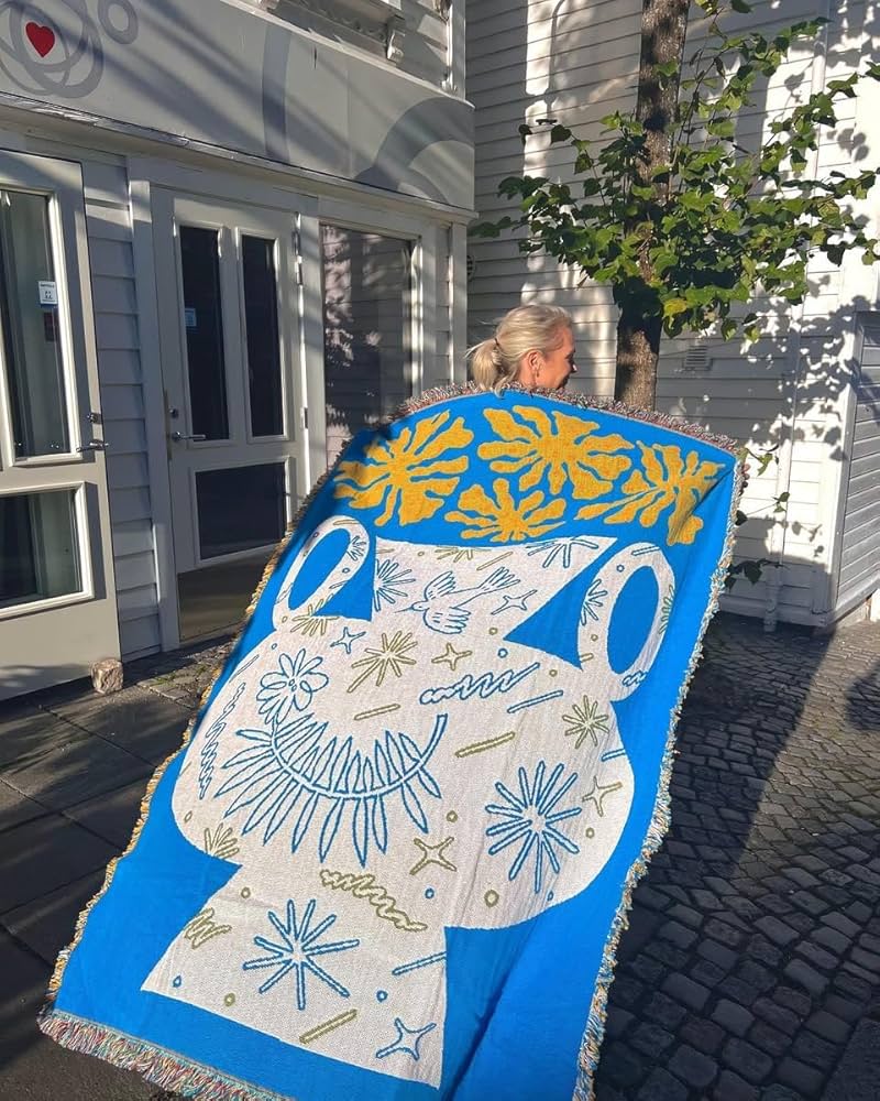 USAヴィンテージ　ラグマット　ドゥボーイ ブランケットタペストリーマルチカバー USAヴィンテージ ラグマット ドゥボーイ ブランケット