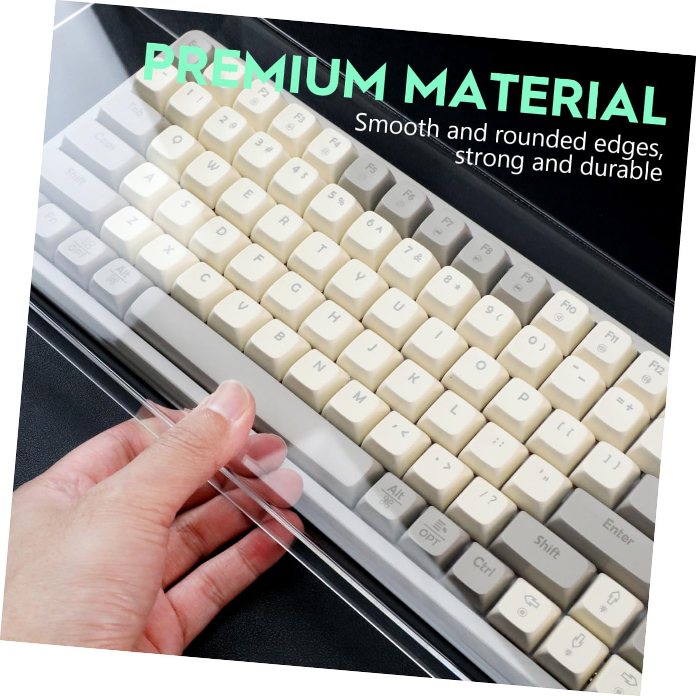 Transparente Protection de Clavier Acrylique pour Clavier de Bureau