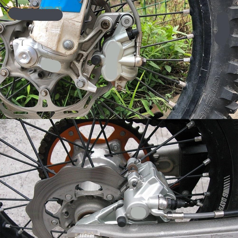 Kit De Reparación Pinzas Freno Delanteras Y Traseras para Motocicleta: Muelles Retención, Almohadillas Lámina Aislante Térmica para Bomba(Rear Kit Rear Kit)