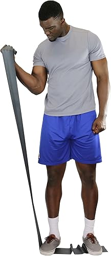 Miniatura 4 de Banda para hacer ejercicio CanDo, de bajo polvo, 4 pies de longitud, Negro , 1