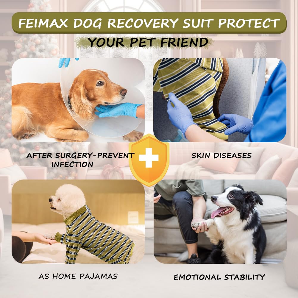 FEimaX Dog Recovery Suit Long Sleeve - Image 4