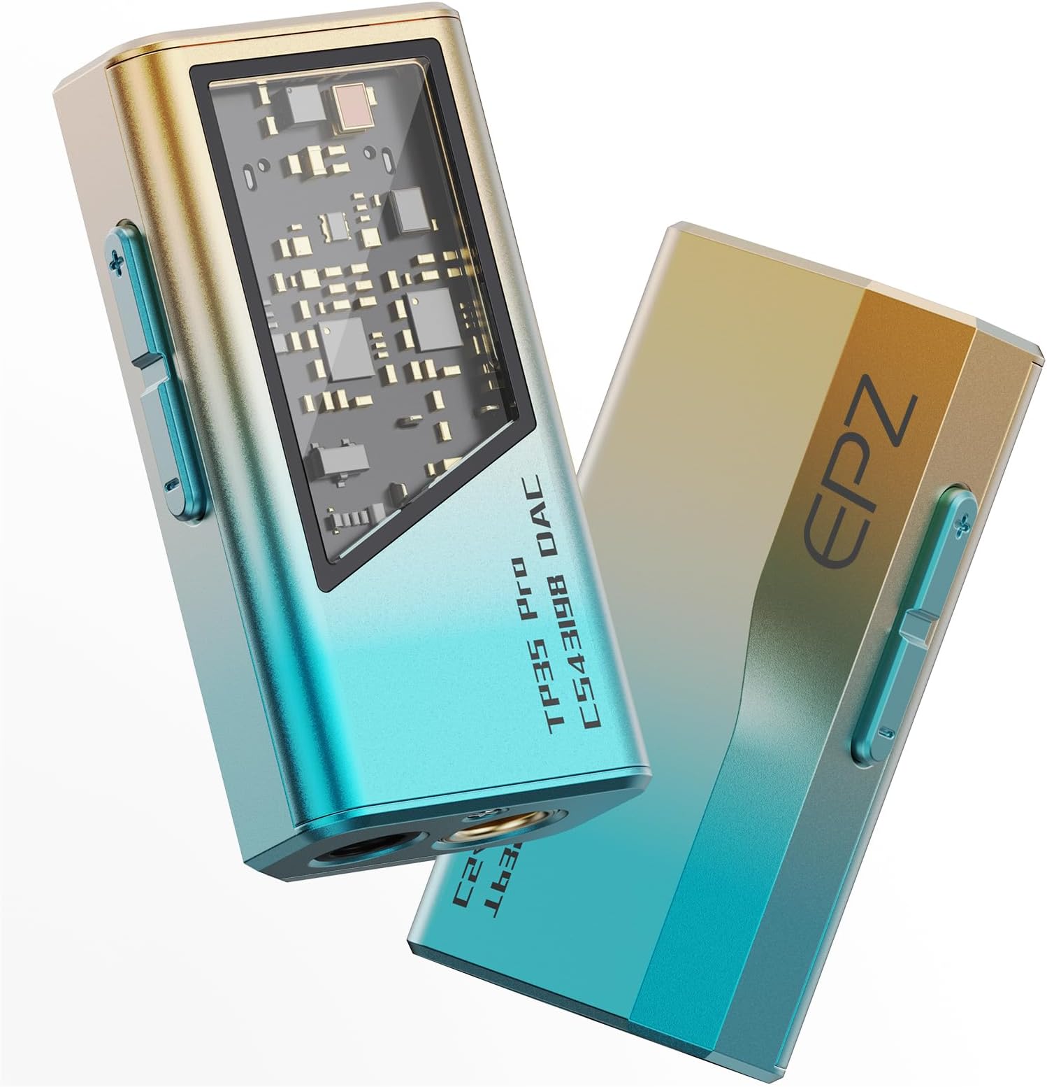 - EPZ TP35 PRO Mini Portable IEM DAC Hi-Fi Decoder Headphone Amplifier Dongle USB-C to 3.5/4.4mm Dual CS43198 Chips, Supports High-Resolution PCM 32bit/384khz DSD 256 Audio, EQ Adjustment and Mic Calls